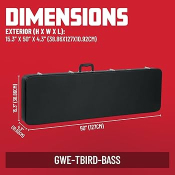 Gibson Thunderbird Ⅳ ハードケース・ギグケース Amazon.com: Gator Cases Hard-Shell Wood Case for Thunderbird Bass